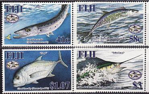 Фиджи, 2005, Рыбы, Рыбалка, 4 марки